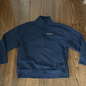 Athleta navy  men’s Half-Zip Pullover Sweatshirt